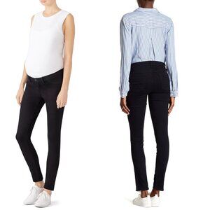 J Brand Mama J Maternity Black Jeans in Hewson Size 24